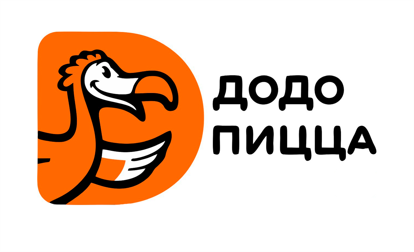 Логотип Додо черно-белая